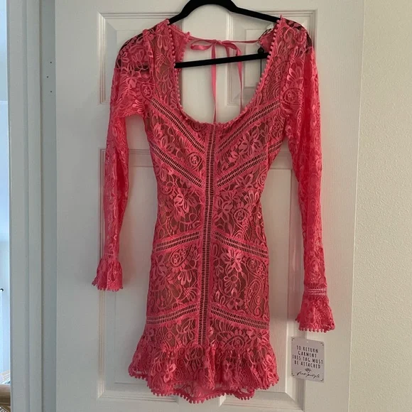 For Love and Lemons Emerie Dress - Pink - Picture 5 of 6